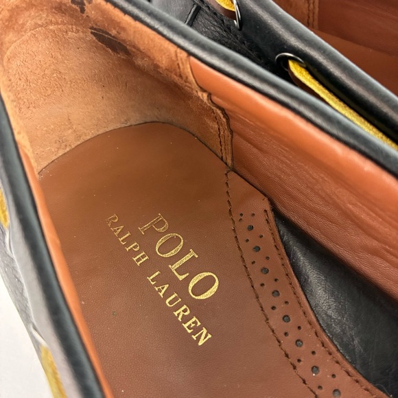 Polo Ralph Lauren Roberts Leather Driving Mocs Boat Shoes - Picture 6 of 8